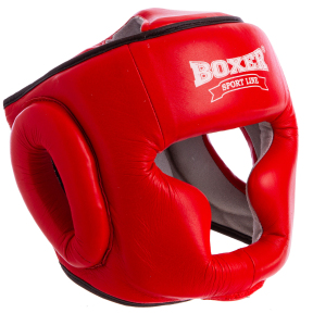 Шолом боксерський з повним захистом шкіряний BOXER Элит 2033-1 М-L кольори в асортименті
