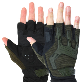 Перчатки тактические с открытыми пальцами Military Rangers BC-5628 M-XL цвета в ассортименте