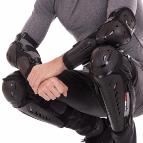 Комплект захисту PRO-BIKER P32 (коліно, гомілку, передпліччя, лікоть) чорний