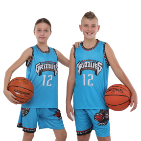 Форма баскетбольна дитяча NBA клуб Vancouver Grizzlies 12 BA-9832 S-2XL блакитний