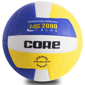 М'яч волейбольний CORE HYBRID CRV-030 №5 PU синій-жовтий-білий