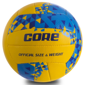 Мяч волейбольный Composite Leather CORE CRV-032 №5 желтый-синий