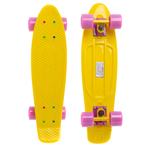 Скейтборд Пенні Penny COLOR POINT SK-403-4 жовтий-фіолетовий