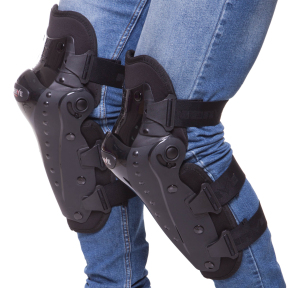 Захист коліна та гомілки NERVE MS-0736 2шт чорний