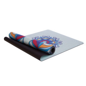 Килимок для йоги Замшевий Record FI-5662-58 розмір 183x61x0,3см м'ятний-синій