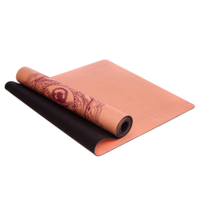 Коврик для йоги Замшевый Record FI-5662-61 размер 183x61x0,3см персиковый