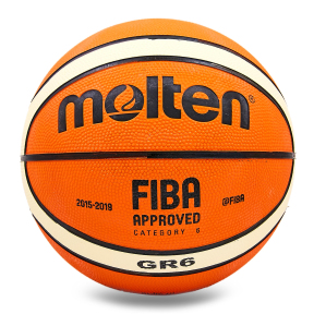 Мяч баскетбольный резиновый MOLTEN BGR6-OI №6 оранжевый
