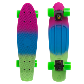 Пенні борд Penny Board круїзер пластиковий RUBBER SOFT 22" FISH SK-412-1 кольори в асортименті