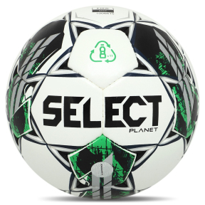 М'яч футбольний SELECT PLANET FIFA BASIC V23 PLANET-WGR №5 білий-зелений