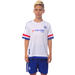 Форма футбольна дитяча з символікою футбольного клубу SP-Sport CHELSEA виїзна 2016 Sport CO-3900-CH-3 S-XL білий-синій