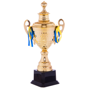 Кубок спортивный с ручками и крышкой SP-Sport GRAND C-1506B высота 50см золотой