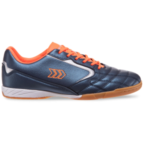 Взуття для футзалу чоловіче OWAXX DMB22030-2 розмір 41-45 темно-синій-помаранчевий-срібний