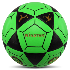 Мяч футбольный WINSTAR FB-00040 №5 PVC салатовый-черный