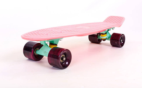 Скейтборд Пенні Penny SK-404-9 рожевий-м’ятний-фіолетовий