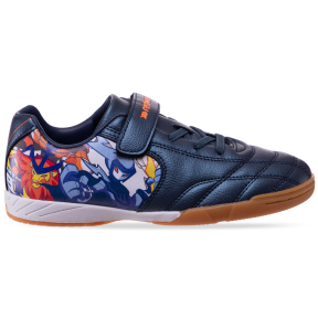 Взуття для футзалу підліткове на липучці OWAXX DDB22328-3 розмір 31-35 темно-синій-помаранчевий