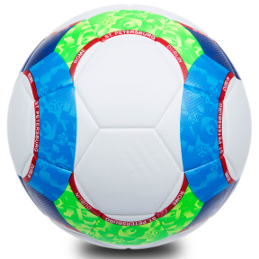 Мяч футбольный SP-Sport EURO 2020 AC5998 №5 PU белый-синий-салатовый