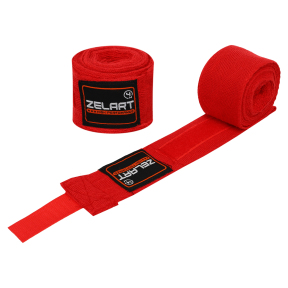 Бінти боксерські бавовна 2штуки Zelart BO-3619-4 4м кольори в асортименті
