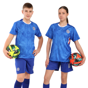 Форма футбольна дитяча із символікою футбольного клубу CHELSEA домашня 2026 SP-Sport CO-7353 20-30 синій