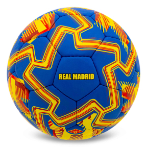 М'яч футбольний BALLONSTAR REAL MADRID FB-00332 №5 PU темно-синій-жовтий