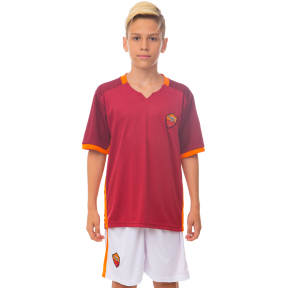Форма футбольная детская с символикой футбольного клуба ROMA домашняя 2016 SP-Sport CO-3900-ROM-1 XS-XL красный-белый