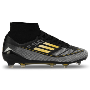 Бутси футбольні дитячі з носком SP-Sport F50C-2-35-39 розмір 35-39 чорний-сірий