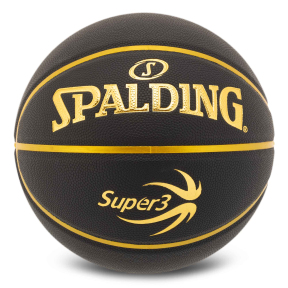 М'яч баскетбольний SPALDING SUPER3 77749Y розмір 7 чорний