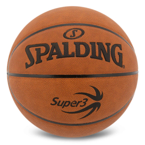 М'яч баскетбольний SPALDING SUPER3 78036Y розмір 7 коричневий