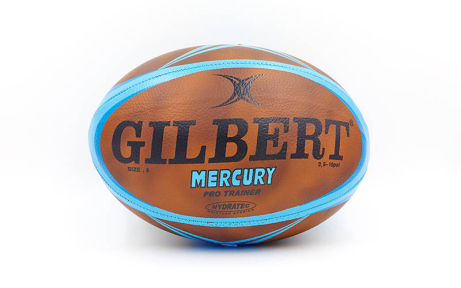 Мяч для регби GILBERT Mercury R-5497 №5 коричневый-голубой