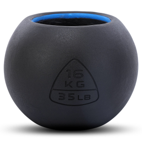 Гиря-дзвін чавунна пофарбована BALL BELL LiveUp LP8047-35LB вага 16кг чорний
