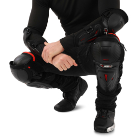 Комплект мотозахисту наколінники та налокітники BSDDP MS-4581 чорний