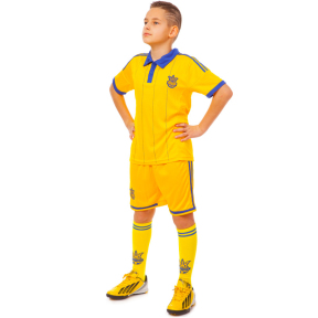Комплект футбольной формы футболка, шорты и гетры SP-Sport УКРАИНА 3900-14Y-ETM1720 XS-XL цвета в ассортименте