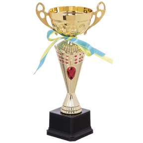 Кубок спортивный с ручками SP-Sport FLAME Y153B высота 31см золотой