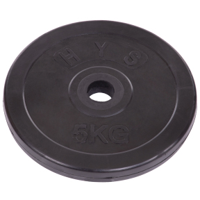 Блины (диски) обрезиненные SHUANG CAI SPORTS TA-1443-5S 30мм 5кг черный