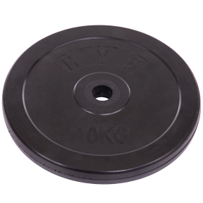 Блины (диски) обрезиненные SHUANG CAI SPORTS TA-1445-10S 30мм 10кг черный