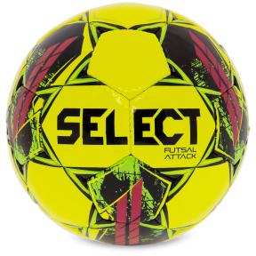 Мяч для футзала SELECT FUTSAL ATTACK V22 Z-ATTACK-YP №4 желтый-розовый