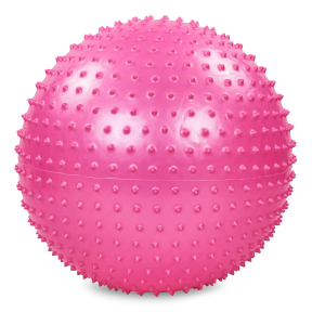 М'яч для фітнесу фітбол масажний Body Sculpture BB-003-22-DN 55см рожевий