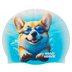 Шапочка для плавания силиконовая для взрослых MadWave Corgi HQ M055441 цвета в ассортименте