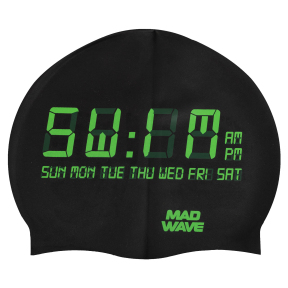 Шапочка для плавания силиконовая для взрослых MadWave Time M055451 цвета в ассортименте