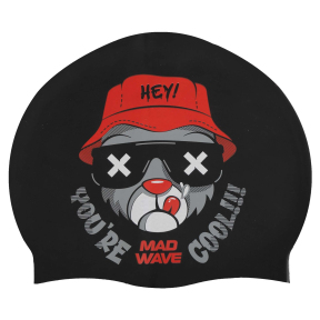 Шапочка для плавання силіконова для дорослих MadWave Cool bear M057414 кольори в асортименті