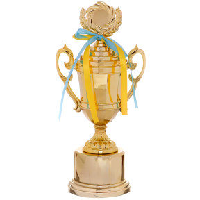 Кубок спортивний з ручками і кришкою SP-Sport LIBERTY C-894-2A висота 31см золотий