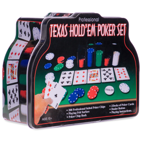 Набір для покеру в металевій коробці SP-Sport IG-1103240 200 фішок