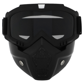 Защитная маска-трансформер очки пол-лица SP-Sport M-8583 черный