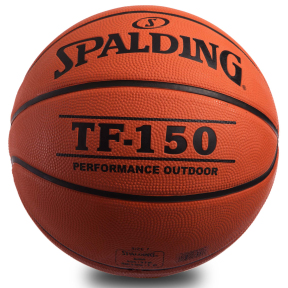 Мяч баскетбольный резиновый SPALDING PERFORM OUTDOOR 73953Z №7 коричневый