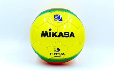 М'яч для футзалу MIKASA FL450 №4 жовтий-червоний-зелений