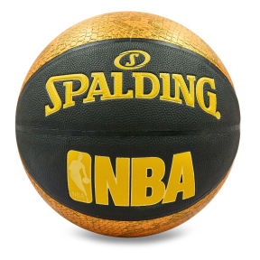Мяч баскетбольный Composite SNAKE SPALDING NBA Trend Series 76039Z №7 оранжевый-черный