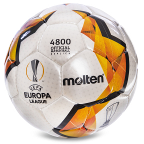 М'яч для футзалу MOLTEN 4800 Official Match Ball Replica F9V4800-KO №4 білий-помаранчевий