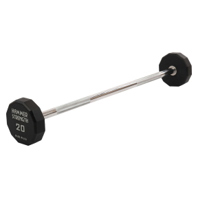 Штанга нерозбірна з фіксованою вагою пряма PEV HAMMER STRENGHT TA-9979-20 20кг чорний