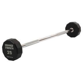 Штанга нерозбірна з фіксованою вагою пряма PEV HAMMER STRENGHT TA-9979-25 25кг чорний