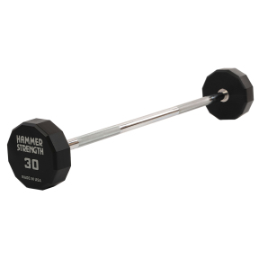 Штанга нерозбірна з фіксованою вагою пряма PEV HAMMER STRENGHT TA-9979-30 30кг чорний