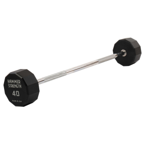 Штанга нерозбірна з фіксованою вагою пряма PEV HAMMER STRENGHT TA-9979-40 40кг чорний